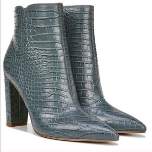 Sam Edelman Raelle Croc Embossed Ankle Boot